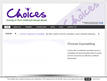 Tablet Screenshot of choicescounselling.co.uk